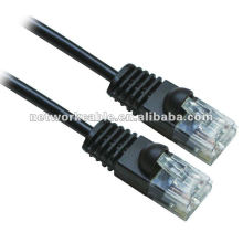 Cable de puente cat6 competitivo de la fábrica con el pvc negro cubierto